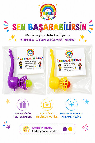 YUPULU Hediye Paketi-Hediye Notu ile Saksafon Top Üfleme 1 Adet - Karne Hediy...