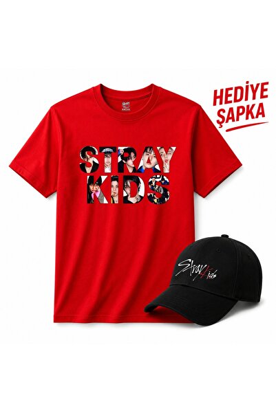 barsdepo Strayki̇ds T-Shirt, Premium Quality Unisex Kids/Adult (with Hat Gift)