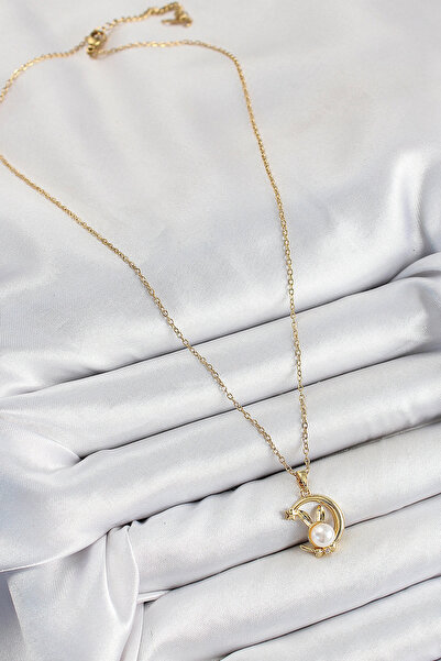 online kapsulavm avm alışveriş 316L Steel Pearl Detailed Crescent Rabbit Mode...