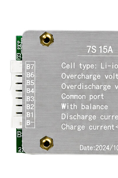 RoboPazar BMS 7S 15A Li-ion Batarya Koruma ve Dengeleme Kartı – 25.9V 7 Hücre Battery Management System