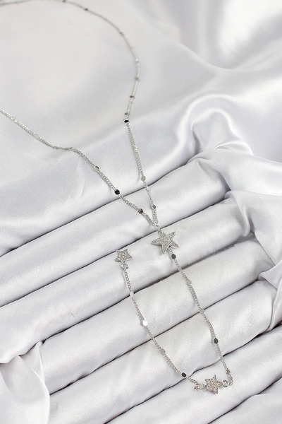 online kapsulavm avm alışveriş Brass Zircon Stone Star Model Silver Color Y N...