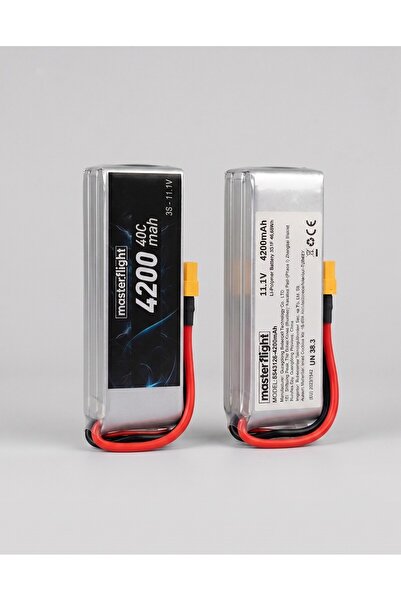 Masterflight 11.1V Li-po Pil - 4200mah 40C 3s Lipo