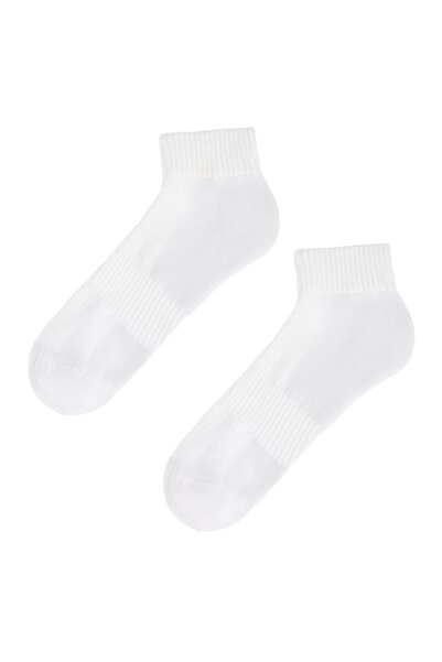 OEM Șosete sport albe de damă, până la gleznă, pachet de 2