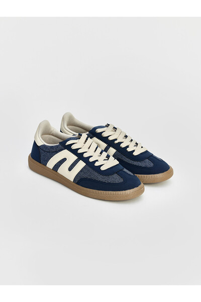 LC Waikiki Lcw Steps Navy Blue Suede Look Women's Sports Shoes