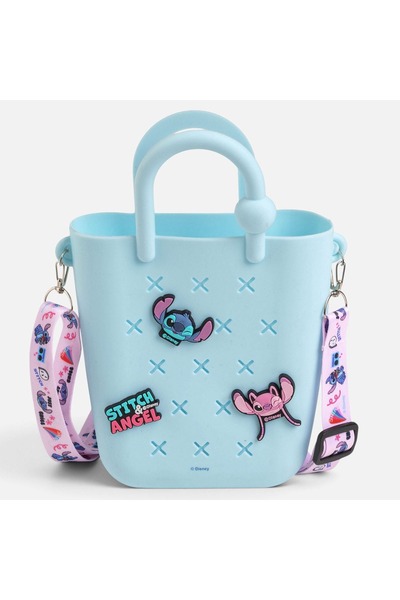 Disney Geantă tote Stitch Angel Pin cu curea - Albastru deschis