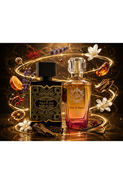 Al Fakhr Perfumes Set 2 parfumuri unisexBadr Al Oud & Noor Al Shams, 2x100 ml