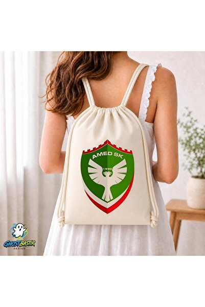 Ghostbastır Design Geantă din in cu șnur Amedspor C016