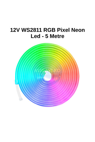 Kurayled 12V WS2811 RGB Pixel Neon LED IP67 – Adreslenebilir Neon Şerit LED 1...