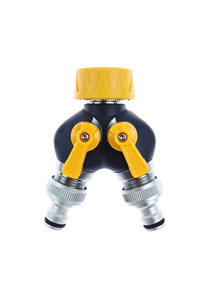 OEM Adaptor robinet - furtun pentru irigatii gradina, 2 iesiri, filet interio...