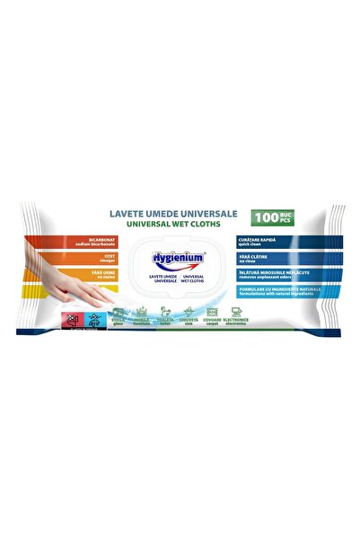 OEM Wet wipes with baking soda and vinegar, Hygienium, universal, 100 pcs / pack