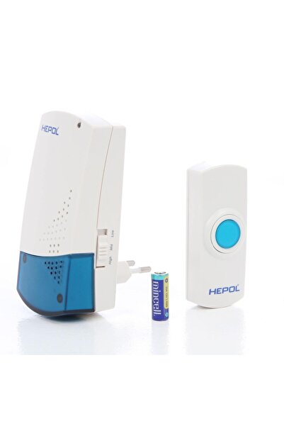 OEM Sonerie fara fir Hepol H-138, LED, 32 melodii, 3 nivele ajustabile, 100 m