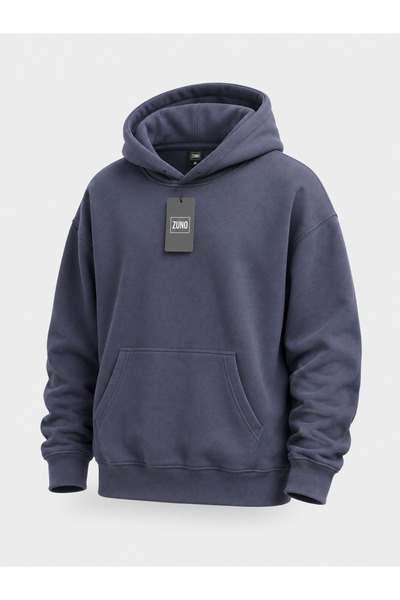 By Okat Kapüşonlu Oversize Hoodie Sweatshirt Unisex Kışlık Rahat Kesim
