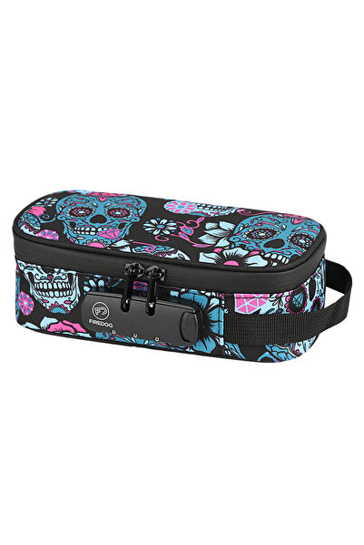 Choice Diamond Skull FIREDOG Smell Proof Bag With Combination Lock Odor Stash...