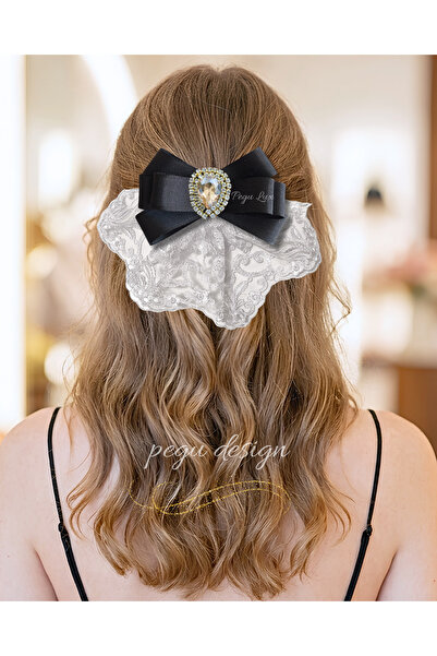 pegu baby collection Pegu Royale Lux Κλιπ μαλλιών με σχέδιο κόκαλου, για σχολ...