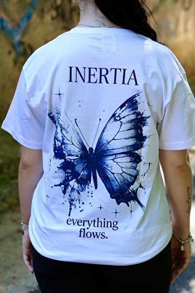 Generic Brand Divertis Tricou Premium Unisex INERTIA Print Față-Spate, Bumbac...