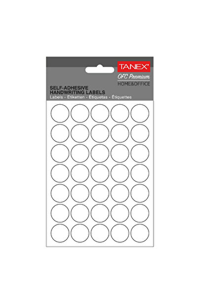 MC Micostore Etichete rotunde 19mm albe 350/tipla tanex