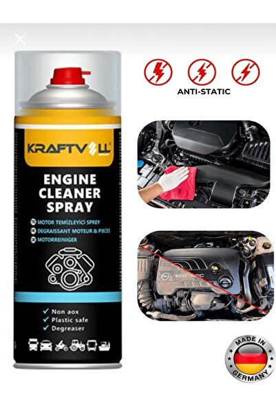 Kraftvoll MOTOR TEMİZLEYİCİ SPREY (SU GEREKTİRMEZ) ANTİ - STATİK 500 ML