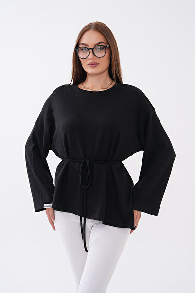 Mega Life Asymmetric Oysho Tunic with Embroidered Sleeves