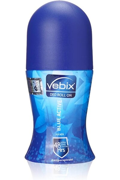 Vebix مزيل عرق بلو اكتيف رجالي برأس دوار من فيبيكس، 50 مل