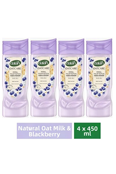 Dalan Shower Gel Oatcare Oat Milk and Blueberry 450 ml X 4 Pcs
