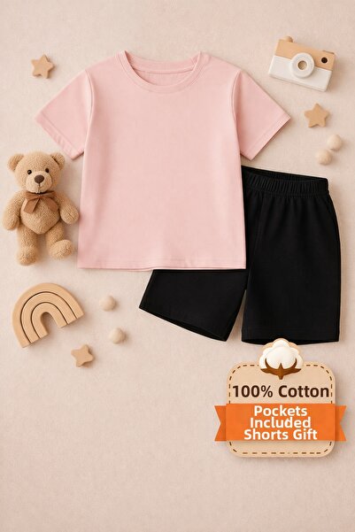 Mügerella Children's 100% Cotton Basic T-Shirt – Comfortable Fit, Casual Summ...
