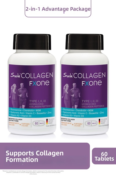 Suda Collagen FXONE كولاجين مُهيدّل بالحرارة، جلوكوزامين، فيتامين سي، إم إس إ...