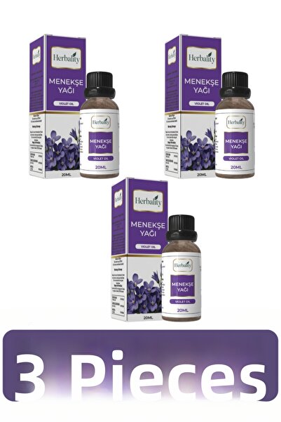 herbalıty زيت البنفسج 20 مل 3*قطعة