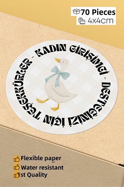 alışveriş kurdu ملصق لاصق لملصقات المنتجات الخاصة بتعبئة الشحن من قبل النساء ...