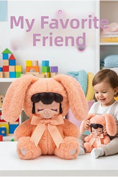 Tıfıl Toys دمية نانسي - دمية قطيفة بطول 17 سم مع ملحقات للنوم وشريط مفصل عليه...