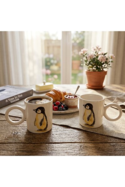 Melouro Penguin Handmade Ceramic Cup Mug