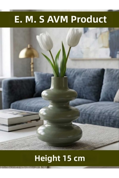 E.M.S AVM Mint Green Color Bubble Vase Modern Planter Decorative Vase Planter...