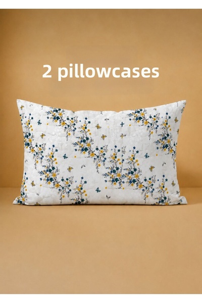 meressa home Pillowcase 2 Pieces Cotton Lining 50X70 cm Liquid Proof