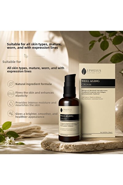 Ephesus Natural Care Well Aging Anti-Aging Cream That Reduces Lines and Impro...