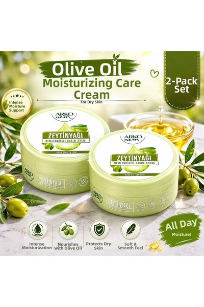 ARKO Olive Oil Moisturizing Care Cream Set of 2