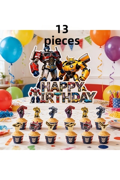 Generic Brand Party Themed Decoration Card 13 Pieces Party Ornament