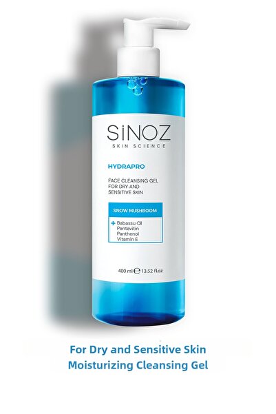 SİNOZ جل تنظيف وترطيب الوجه للبشرة الجافة والحساسة 400 مل