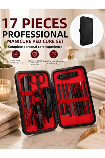 FTA TİCARET 17 Pieces of Professional Care Equipment for Hands, Feet, and Face