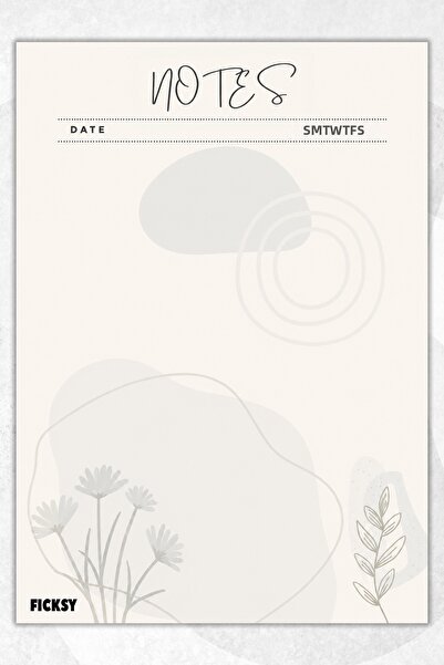 Ficksy A5 Notepad Unlined Notebook - 50 Sheets - Memopad - Notepad - Notepad ...