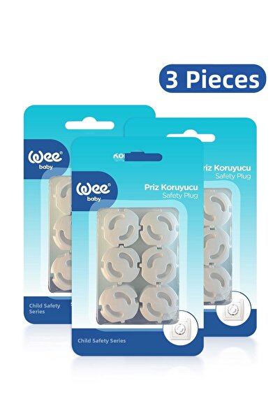 Wee Baby Socket Protector Set of 6 – Baby Child Safety Socket Cover (6X3= 18 ...