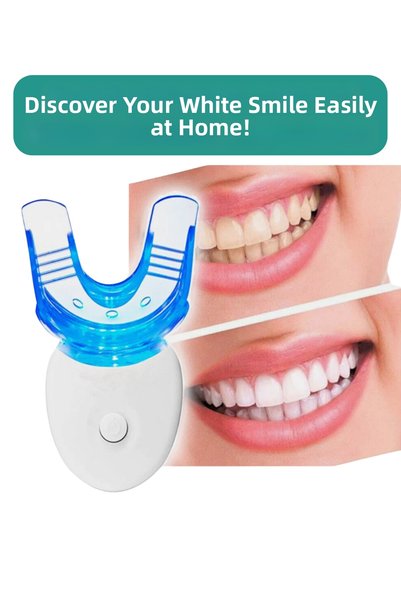 SOLEZON Teeth Whitening Led – Teeth Whitening Device with 5 Led Lights 3 Gels
