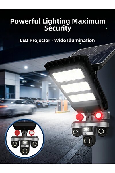 Epilons Solar Powered Wireless Outdoor Security Camera with Night Vision Led ...