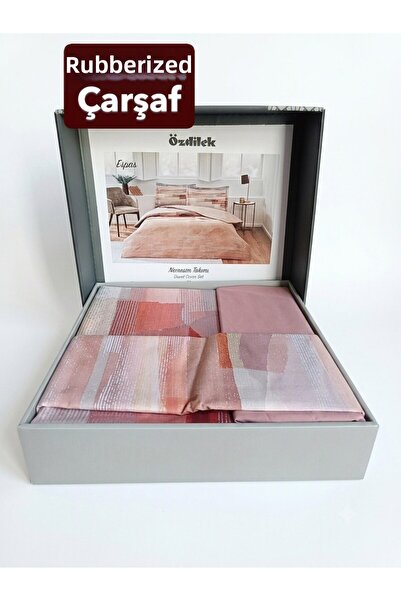 Özdilek Espas Single - Elastic Sheet - Duvet Cover Set 100% Cotton