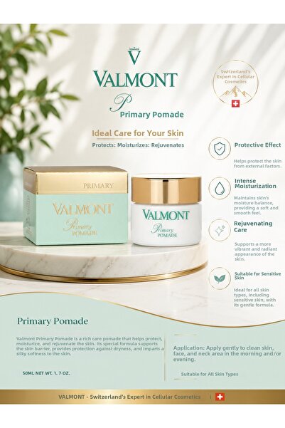 Valmont Primary Pomade 50 ml - Intensive Nourishing and Repairing Facial Care...