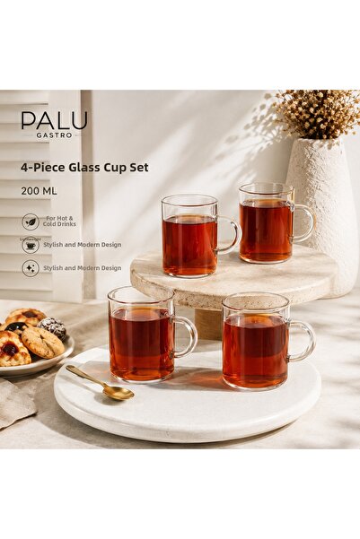 PALU GASTRO Borosilicate Heat Resistant Glass Mug 200 ml
