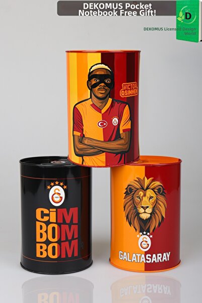 Galatasaray X Dekomus Licensed Medium Size Piggy Bank Single Piece New Season