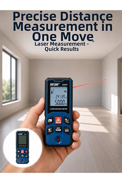 Generic Brand Laser Meter 50 Mt New Generation with Precision and Fast Measur...