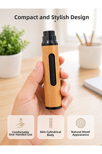 teknotrust Mini scrumieră portabilă premium, fără fum, cu aspect de lemn, des...