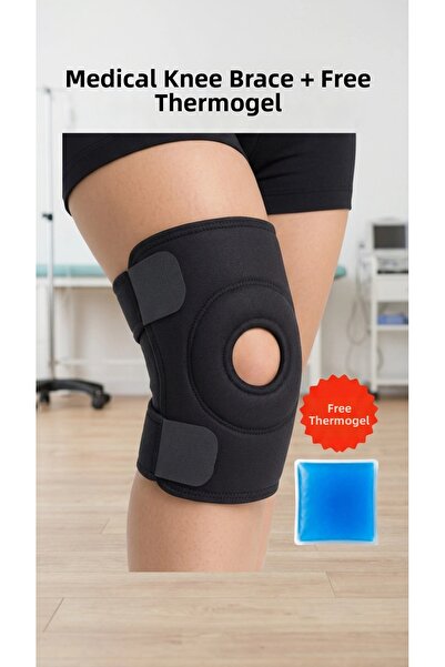 SORA GROUP Knee Brace with Support, Meniscus Protector, Thermogel, Gift