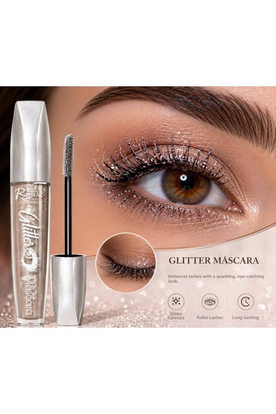 Generic Brand ماسكارا روناسي جليتر شفافة ذات لمعان فضي لتكثيف الرموش