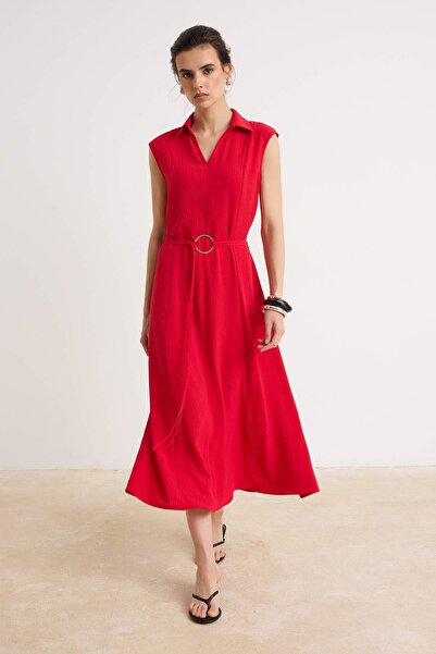 Trendyol Collection Red Woven Dress&Jumpsuit Dress Twoss26El01104